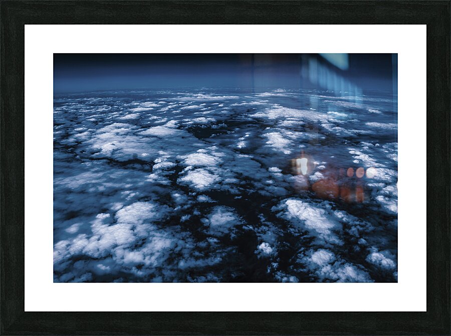 Ice and cloud Picture Frame print