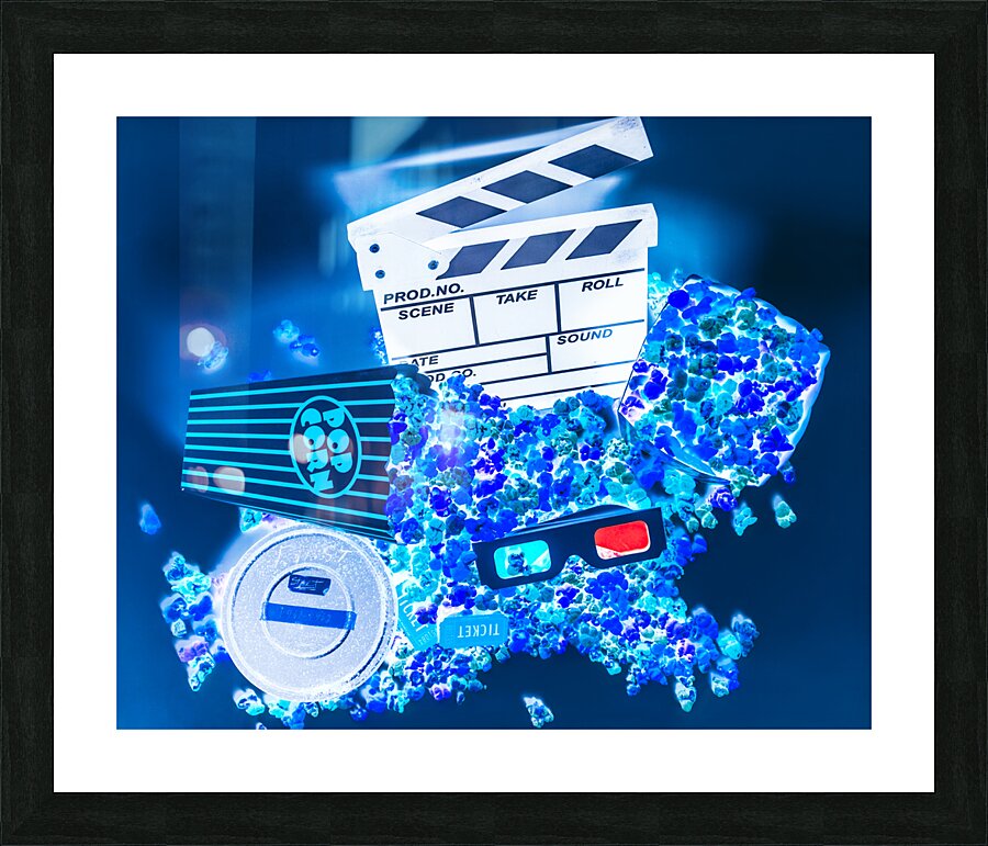 Blue screen entertainment Picture Frame print