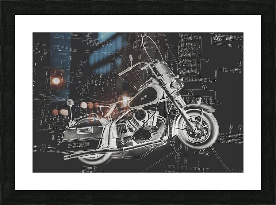 The Patrol Grid Picture Frame print