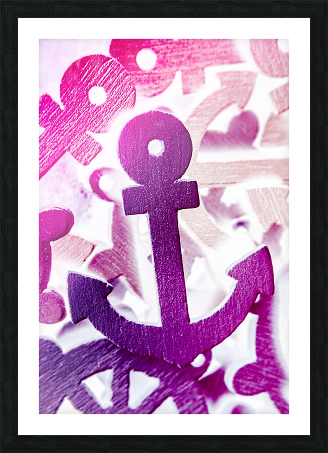Stuck on sailing symbols Picture Frame print