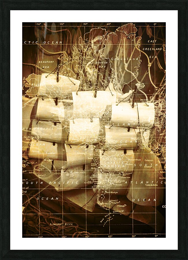 The Nautical Atlas Picture Frame print