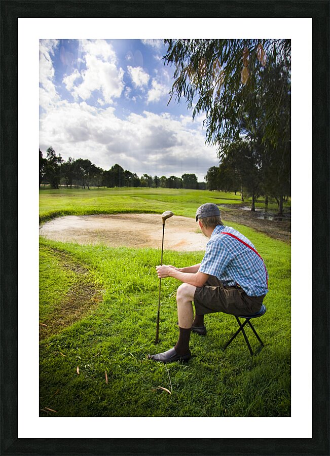 Golfer Picture Frame print