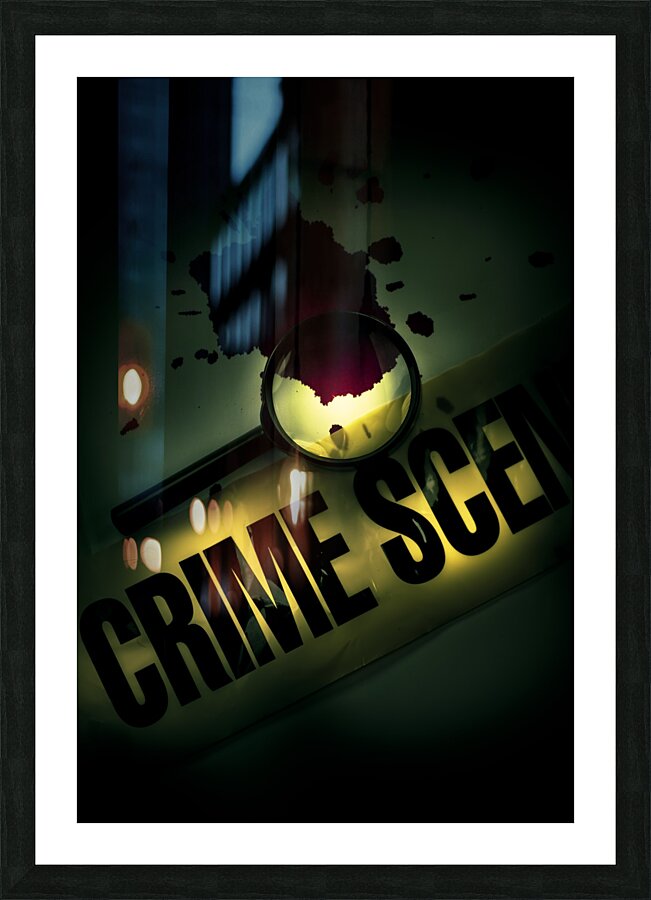 Crime Scene Investigation Picture Frame print