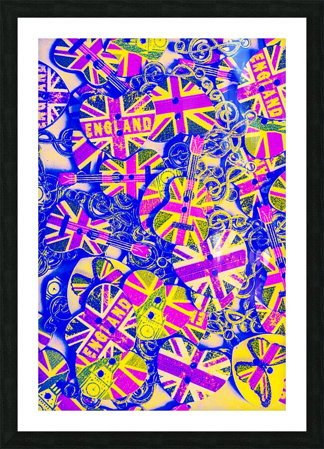 Pommy pop rock Picture Frame print