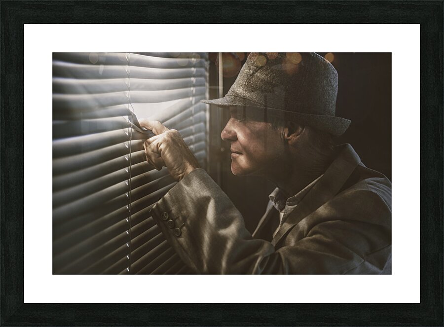 Undercover stakeout  Picture Frame print