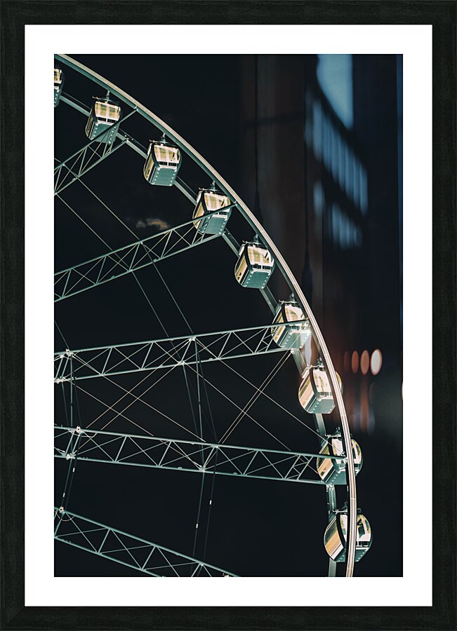 Parading circular Picture Frame print