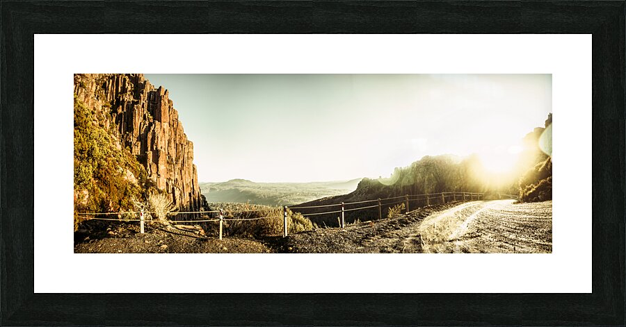 Rugged mountain trail Picture Frame print
