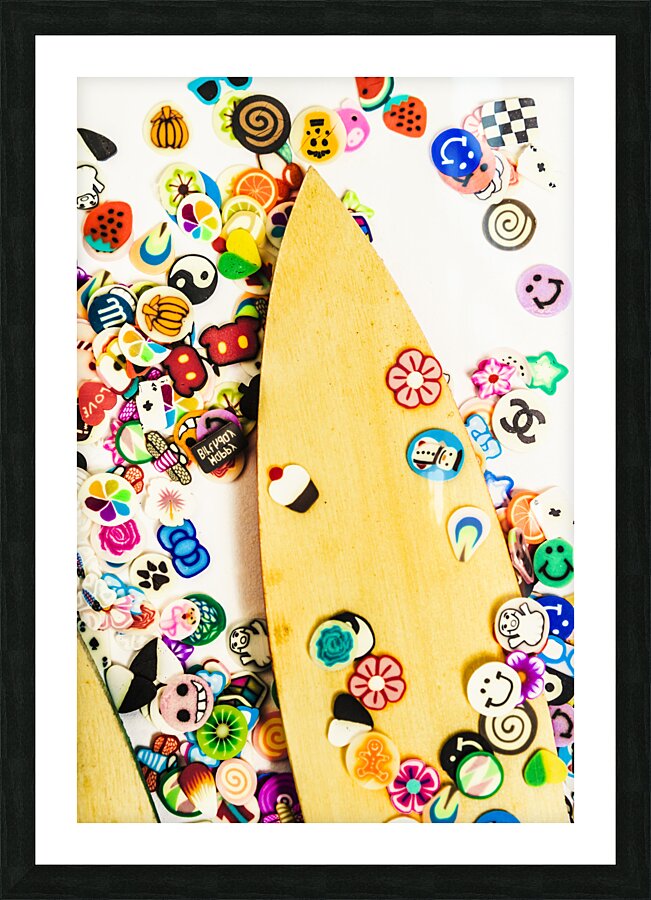 Stuck on boarding Picture Frame print