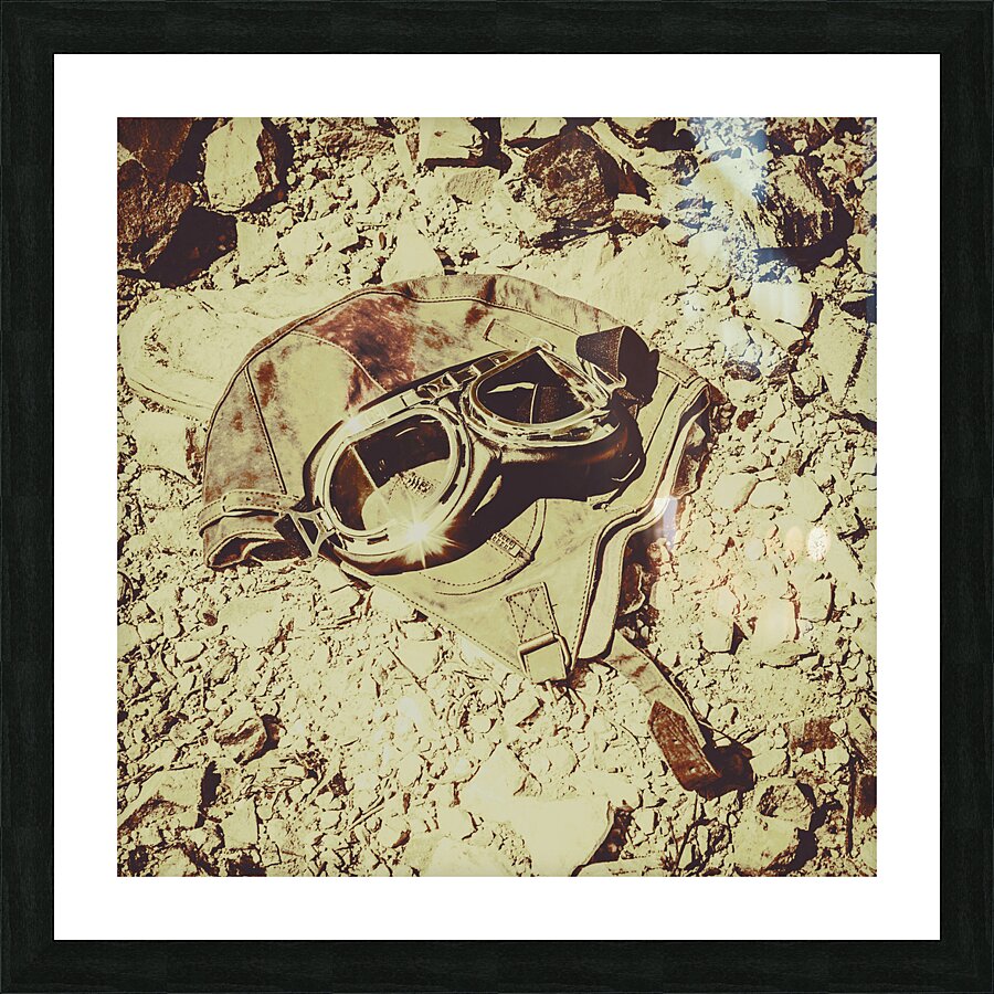 Old airman adventure Picture Frame print