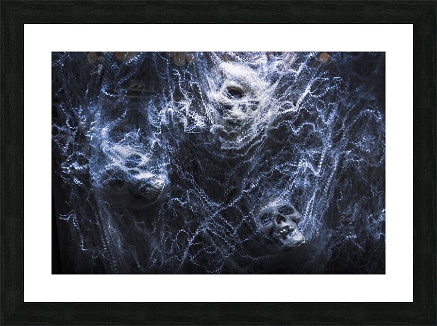 Skulls tangled in fear Picture Frame print