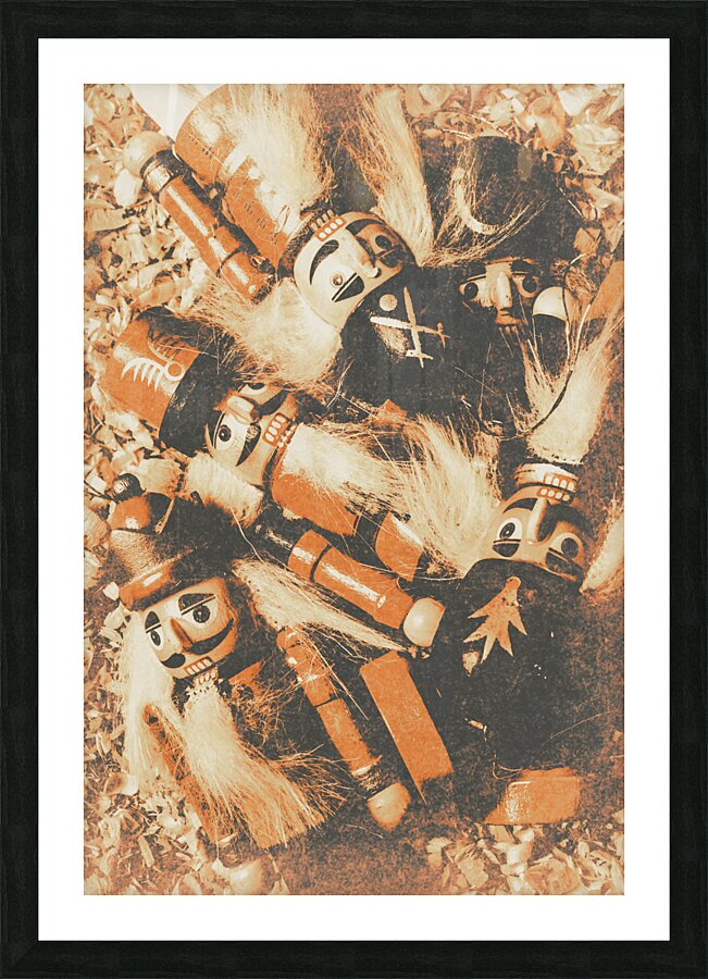 Old nutcracker infantry  Picture Frame print