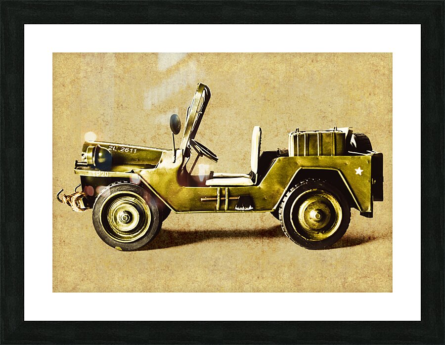 Army jeep Picture Frame print
