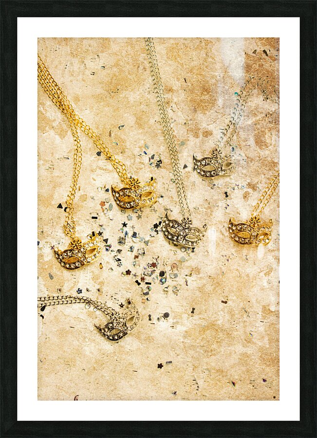 Carnival masquerade jewels Picture Frame print