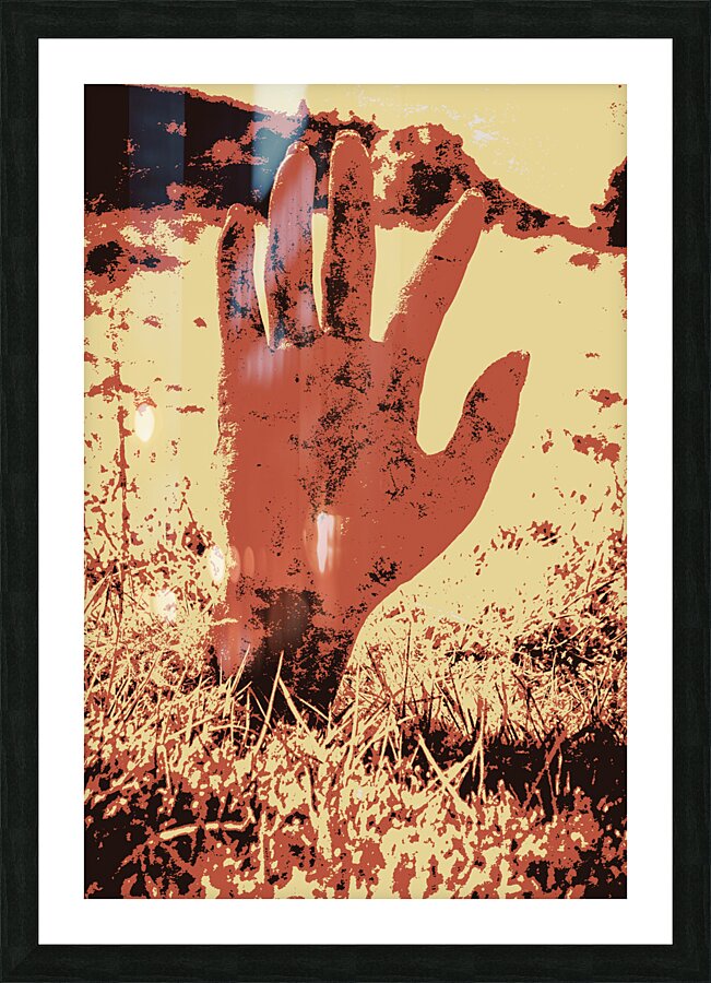 Vintage horror poster art  Picture Frame print