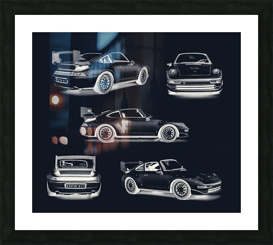 Blueprinted Picture Frame print