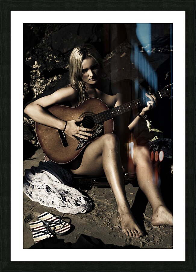 Moonlight Music Picture Frame print