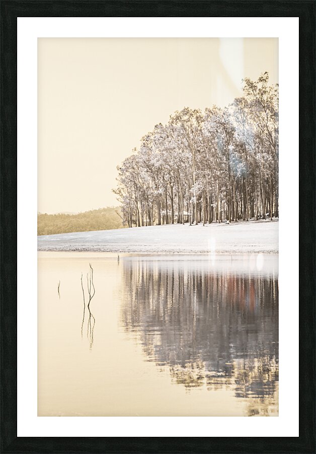 Infrared Lake Samsonvale Picture Frame print