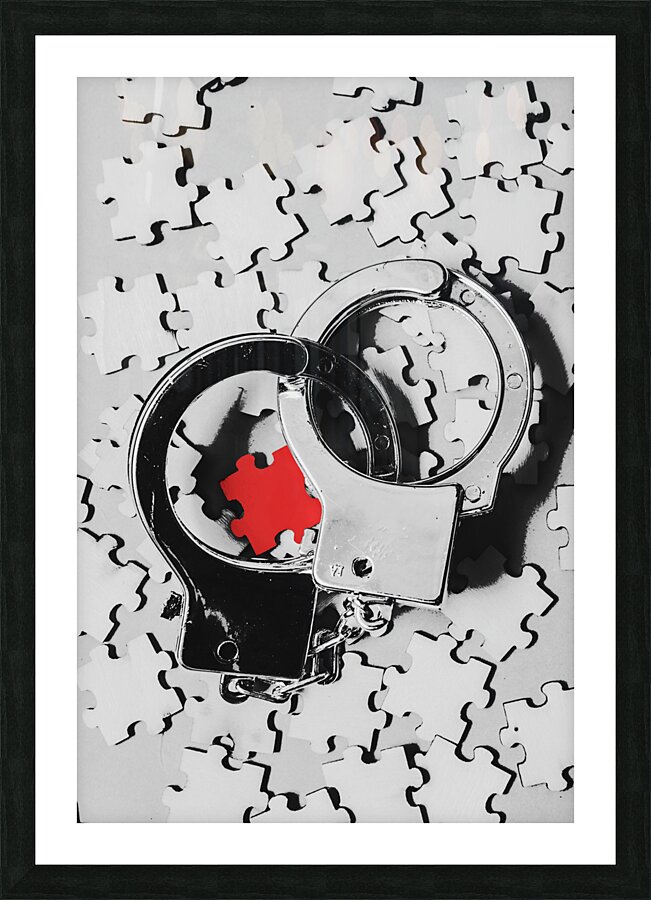 The missing puzzle piece Picture Frame print