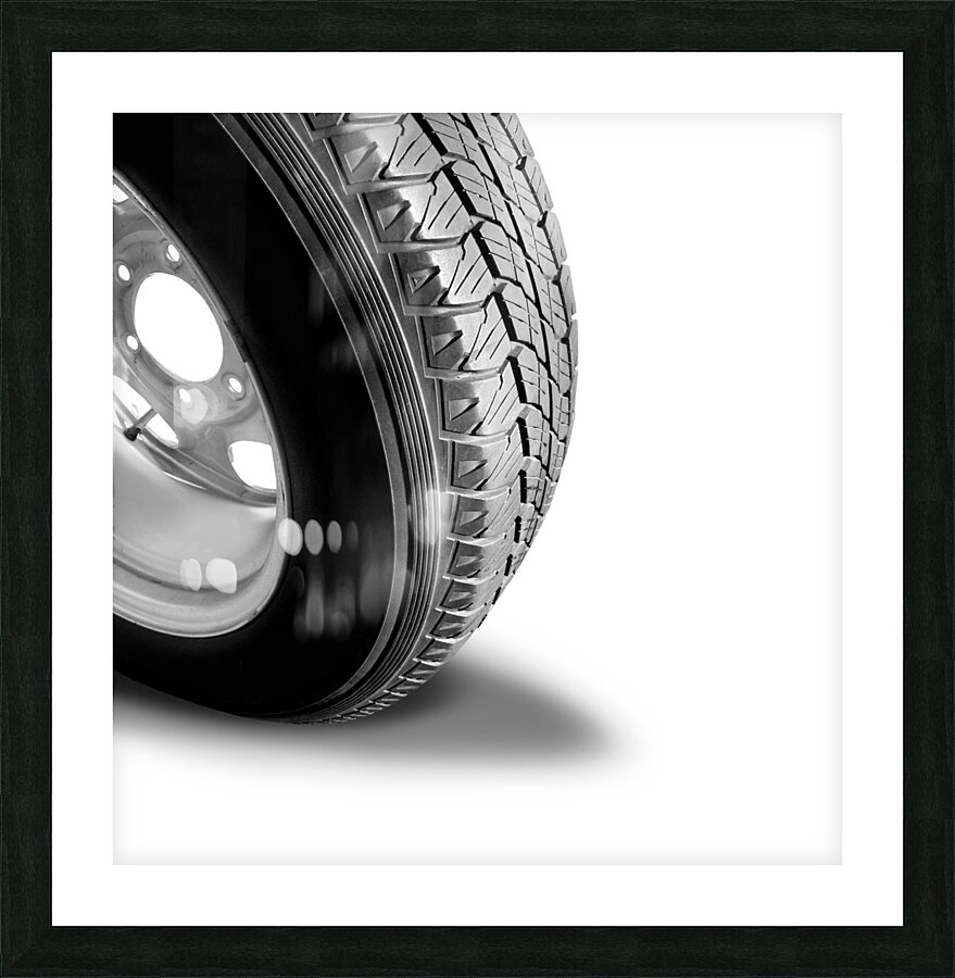 Make Tyre Tracks Picture Frame print