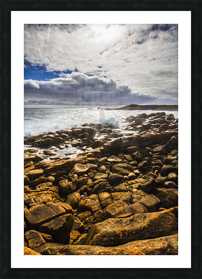 Where distant waves break Picture Frame print