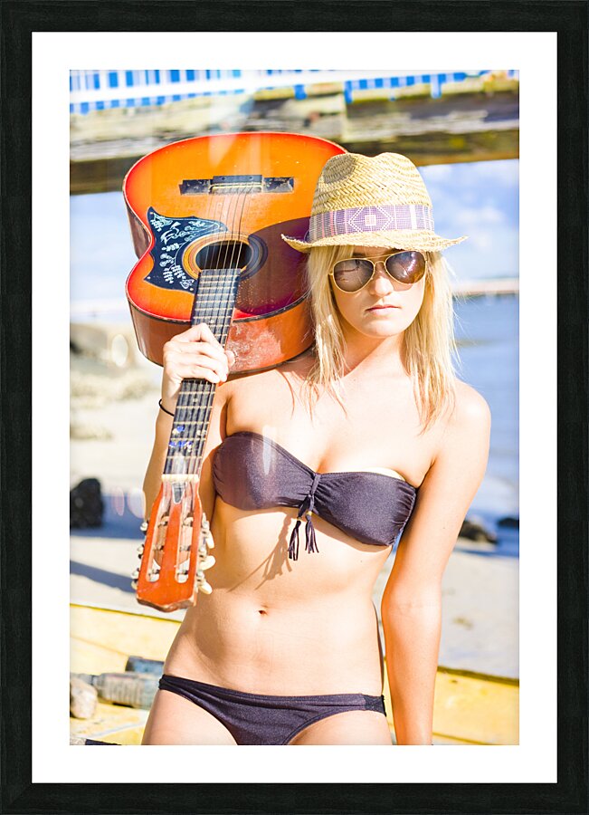 Female Performing Artist Picture Frame print