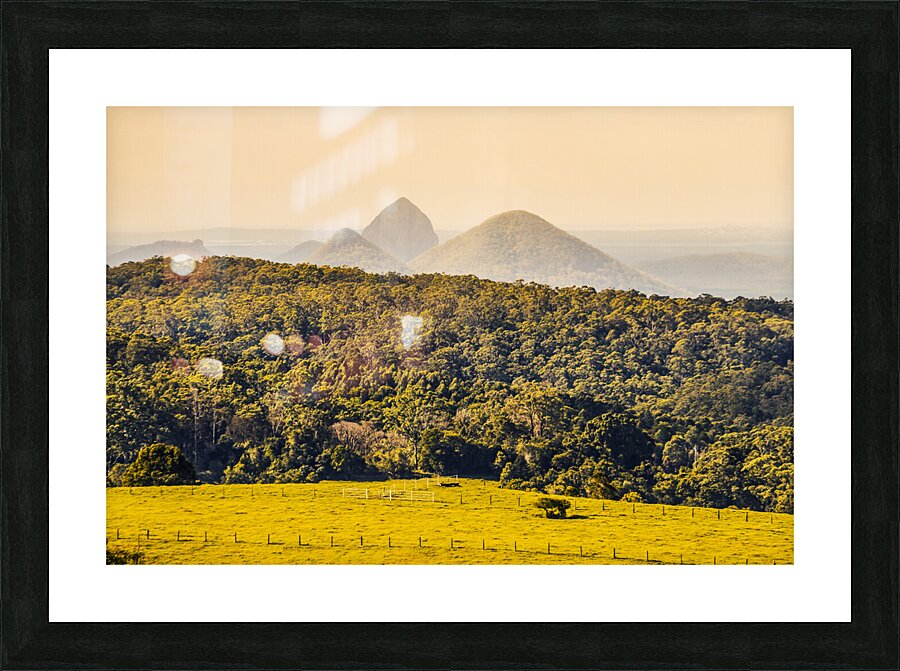 View to the Sunshine Coast Picture Frame print