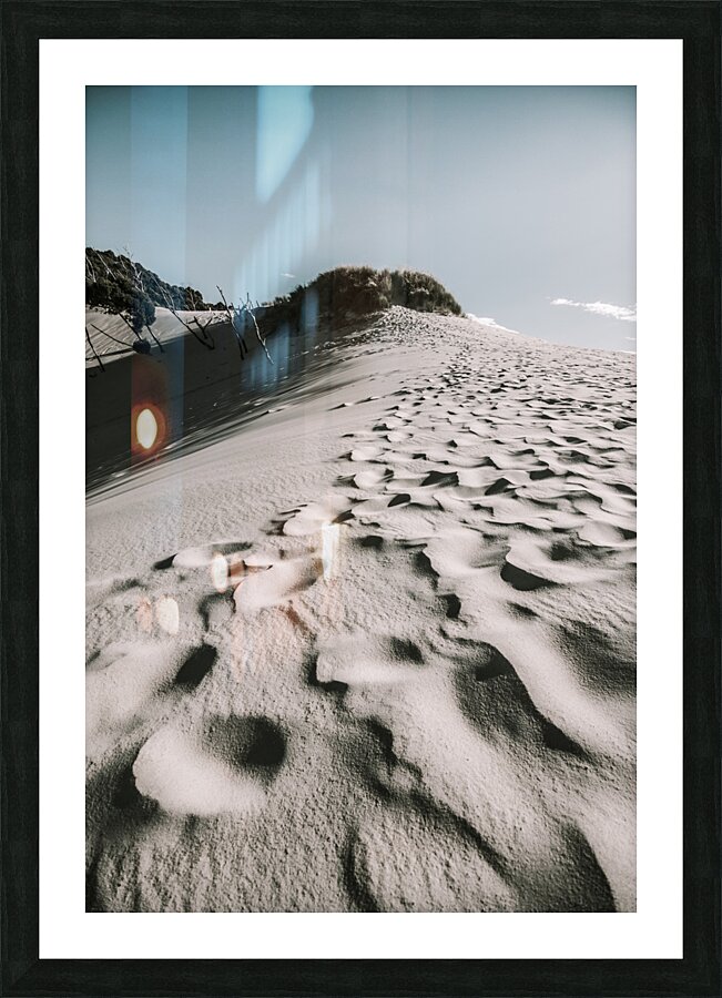 Winter desert landscape Picture Frame print