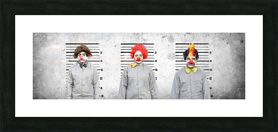 Line Up Of The Usual Suspects Picture Frame print