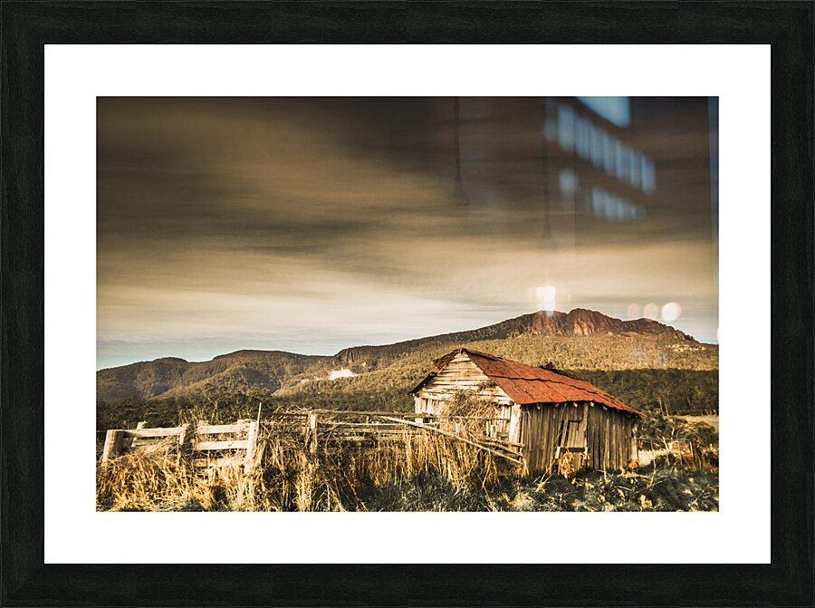 Beauty in rural dilapidation Picture Frame print
