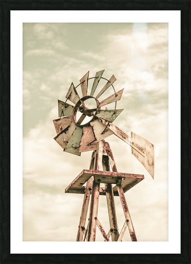Australian Aermotor windmill Picture Frame print