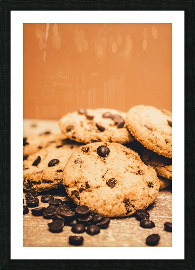Home baked chocolate biscuits Picture Frame print