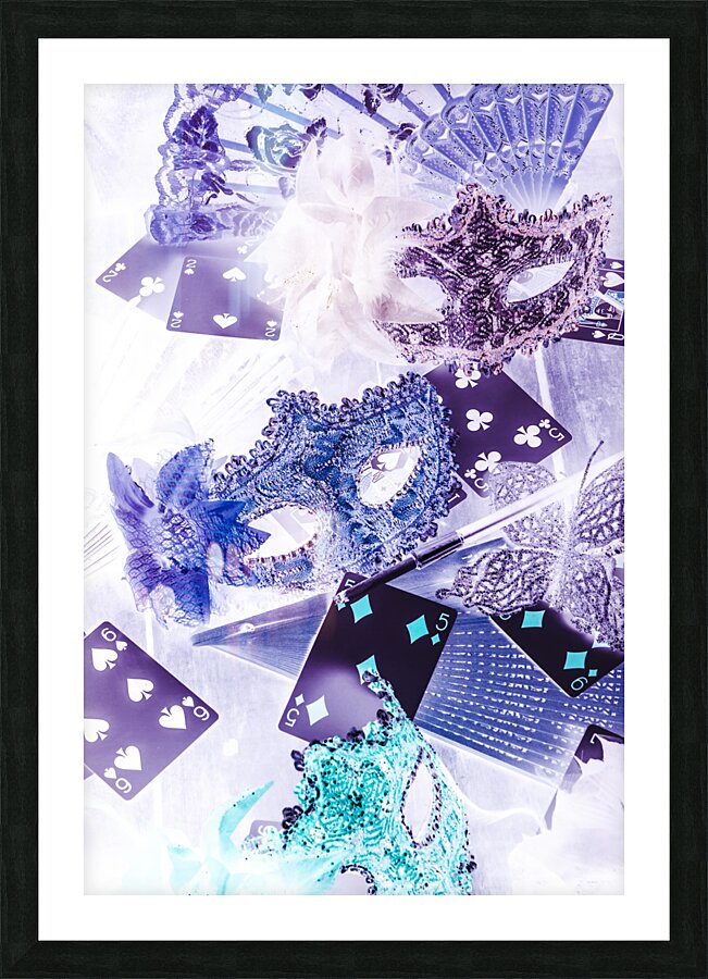 Magical masquerade Picture Frame print