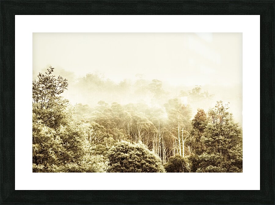 Vintage winter woodland Picture Frame print