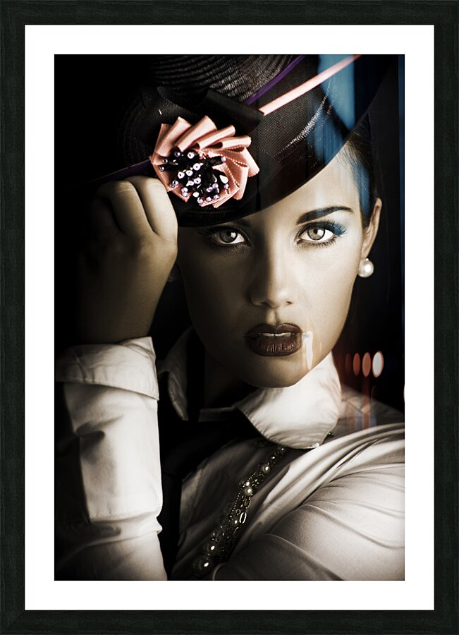 Face Of Dark Fashion Picture Frame print