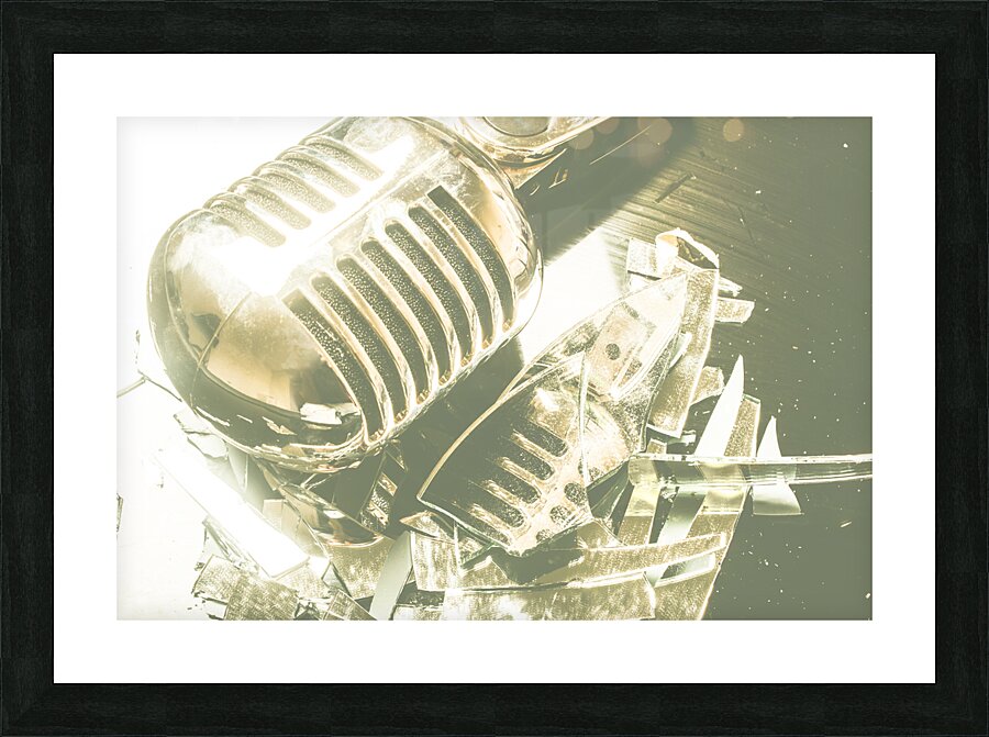 Mic Drop Picture Frame print