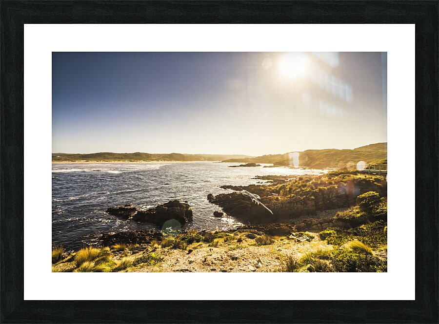 Calming coastal waters Picture Frame print