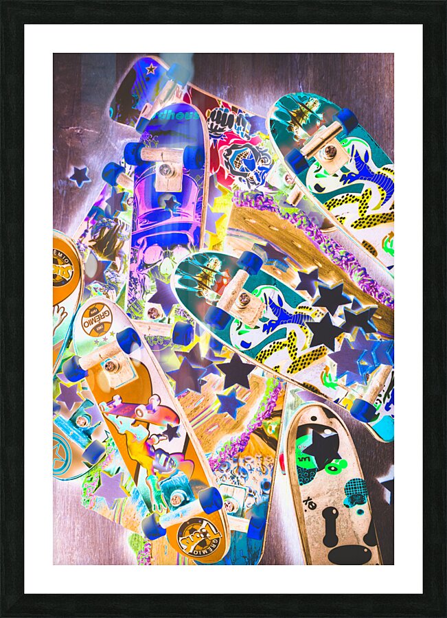 Skating stars Picture Frame print