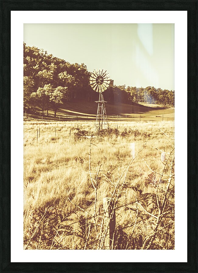 Rural farm ranch Picture Frame print