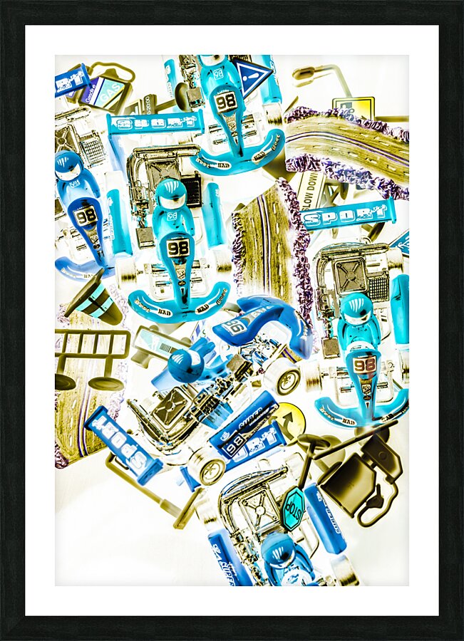 Motorised bedlam Picture Frame print