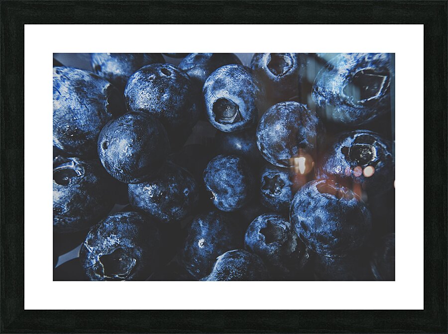 Blueberry batch Picture Frame print