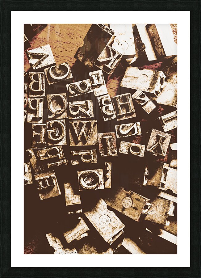 A narrative Picture Frame print