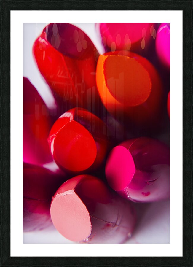 Glossy beauty products Picture Frame print