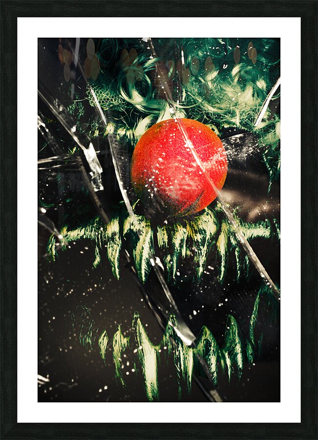 Twisted evil clown portrait Picture Frame print