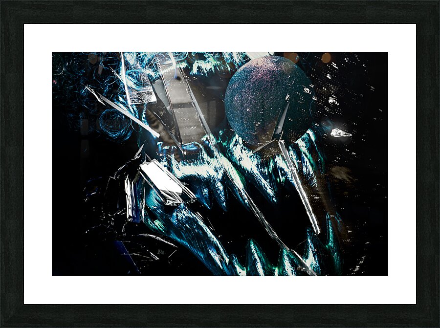 Circus house of mirrors Picture Frame print