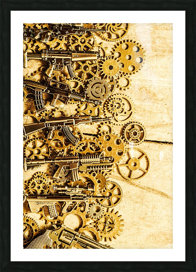 Gearing for war Picture Frame print