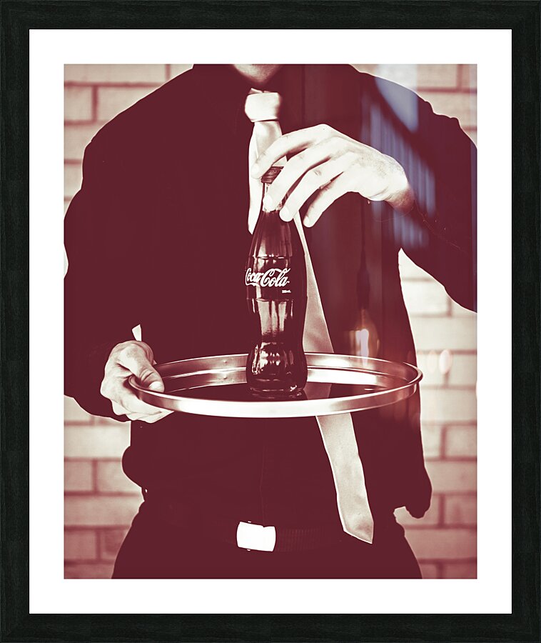 Red retro Coca-Cola Picture Frame print