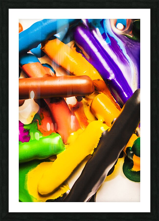 Deconstructing the colour wheel Picture Frame print