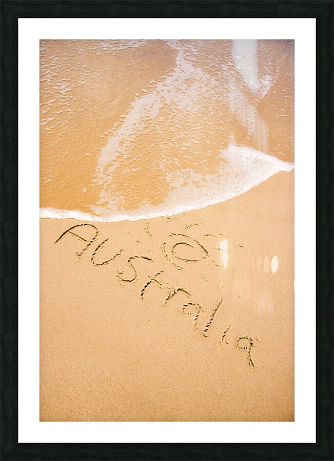 Australian Shoreline Picture Frame print