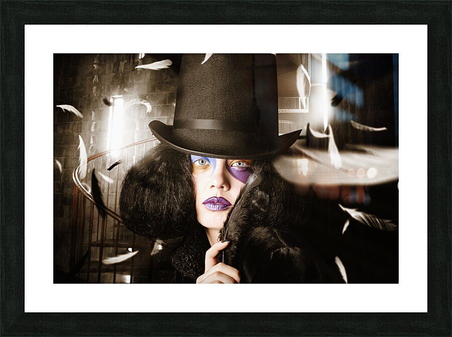 Feather carnival Picture Frame print