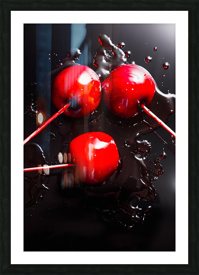 Halloween toffee apples Picture Frame print